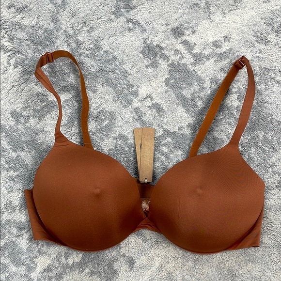 NWT Skims Ultimate Nipple Push Up Plunge Bra Limited Rare Bronze Sz 36C - Picture 3 of 10